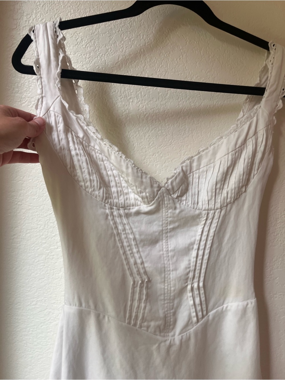 House of CB White Lace-Trim Camisole Dress - Picture 4 of 10